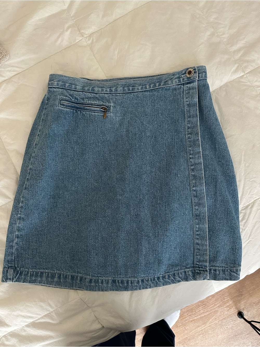 Denim Wrap Skirt Paul Harris Denim- vintage